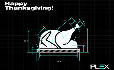 Happy Thanksgiving - Turkey Dimesions