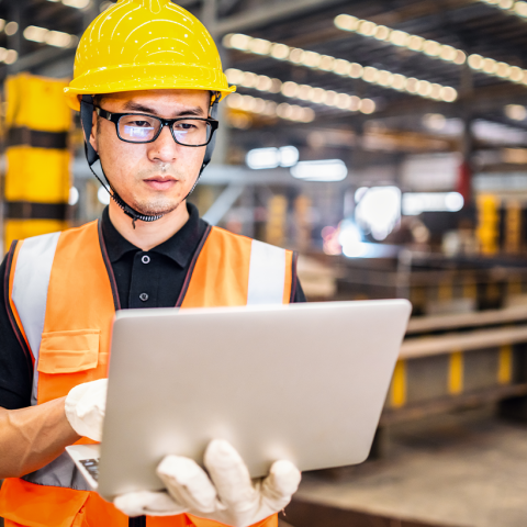 Manufacturer with Computer