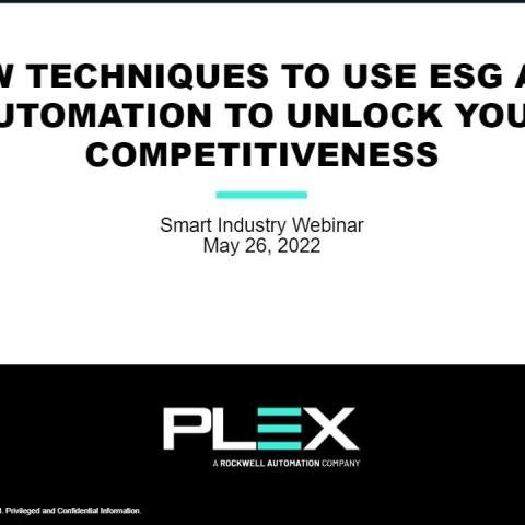 New Techniques to Use ESG and Automation to Unlock Your Competitiveness