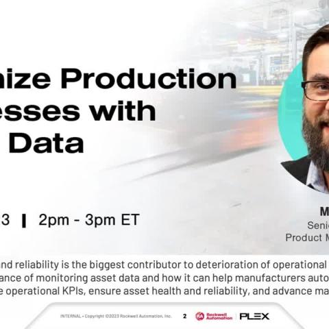 Using asset data to automate production processes, improve operational KPIs, and ensure asset health and reliability